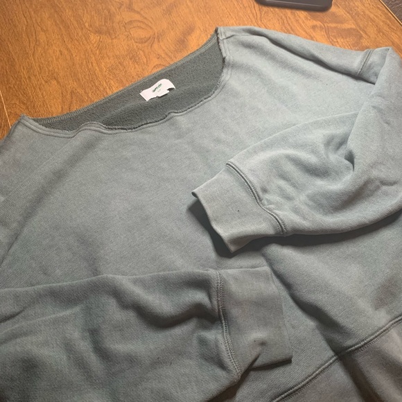 Aerie off the shoulder crew neck sweatshirt - Picture 5 of 5